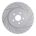 DFC 09-24 Cadillac Cts Rear Right Drilled & Slotted Geoperformance Rotor