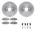 R1 Concepts Brake Rotor- Blank with Optimum Oe Pads Hdw Fits Ford Crown