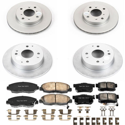 Power Stop 98-99 Acura CL Front & Rear Z17 Evolution Geomet Coated Brake Kit