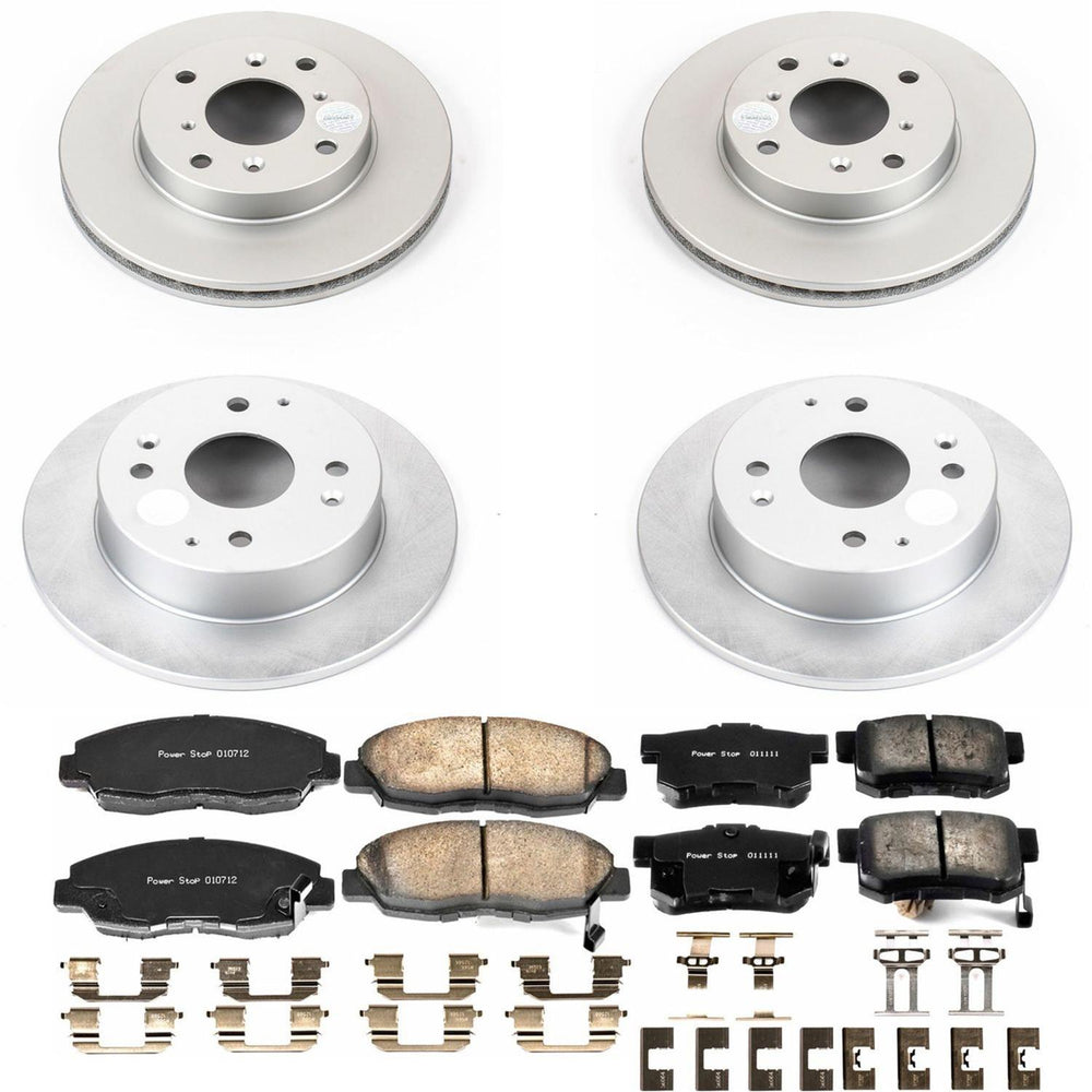 Power Stop 98-99 Acura CL Front & Rear Z17 Evolution Geomet Coated Brake Kit