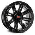 ***Discontinued***~(19 lbs. 15X15X11)~ GZ801 LiteLoc 14x10 5+5/0mm Offset 4x136 110mm Centerbore Gloss Titanium With Matte Black Ring w/ BH-H2020M