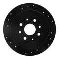 R1 14-20 Peugeot 208 (Mexico) Rear Left Drilled & Slotted Black Brake Rotor