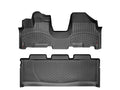 WeatherTech 05-10 Honda Odyssey Front and Rear Floorliners - Over The Hump - Black