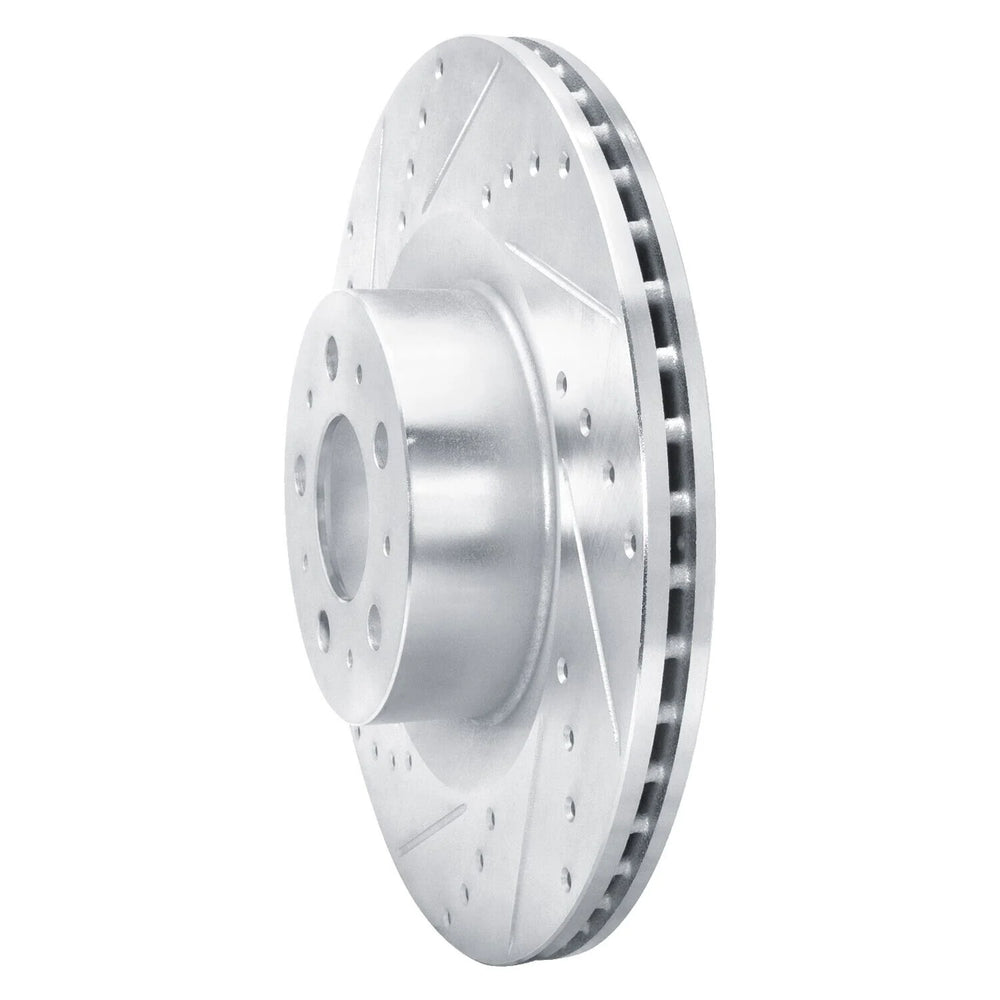 R1 20-25 Tesla Model Y Front Left Drilled & Slotted Geoperformance Rotor