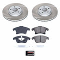 Power Stop 17-20 Lincoln MKZ Front Semi-Coated Rotor Kit