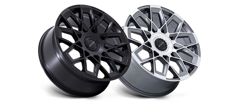 ST005 22X9.5 6X120/132 MATTE BLACK