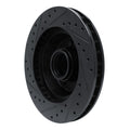 R1 74-84 Chrysler Imperial Front Right Drilled & Slotted Black Brake Rotor