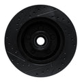 R1 74-84 Chrysler Imperial Front Right Drilled & Slotted Black Brake Rotor