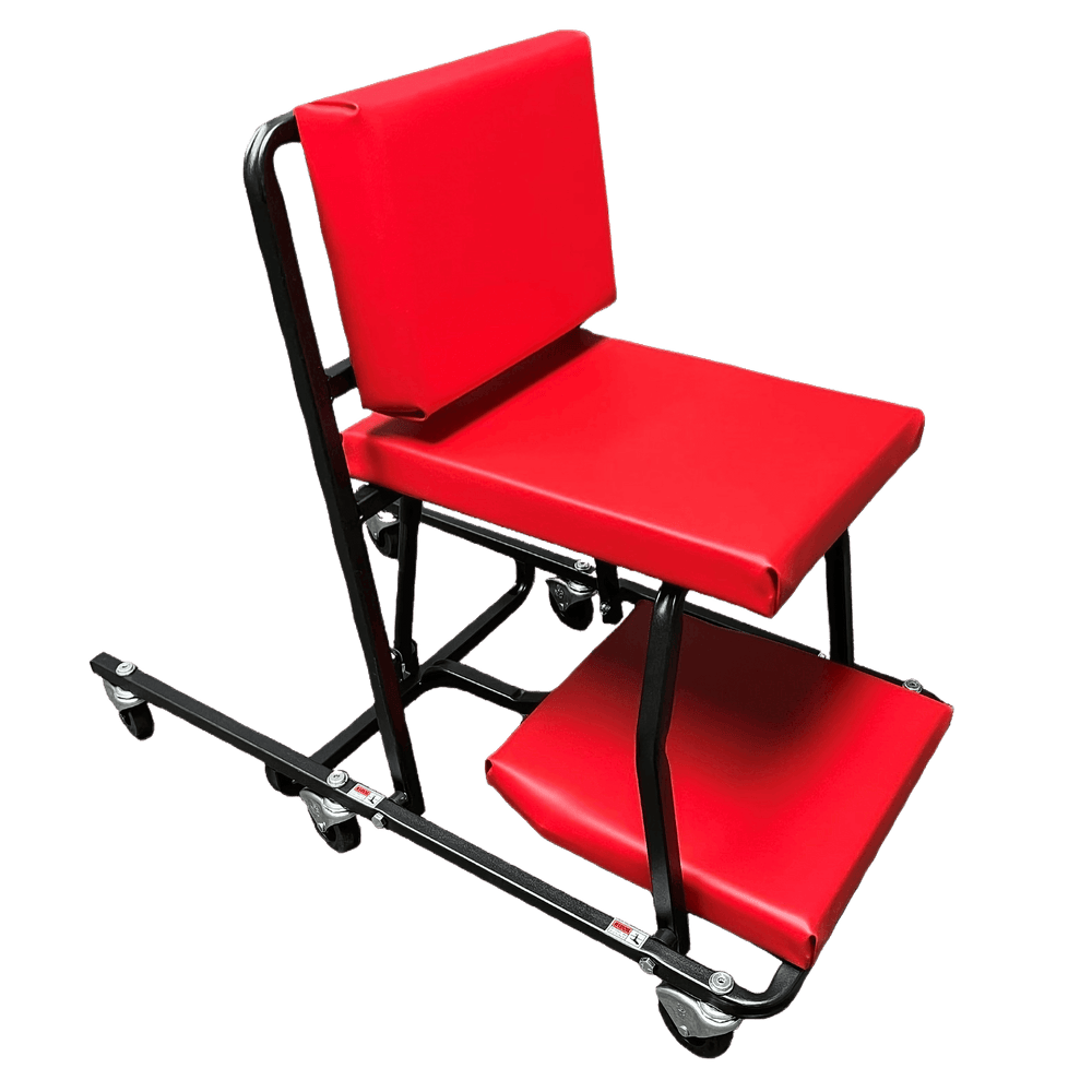 CONVERTIBLE CREEPER/SEAT RED VINYL