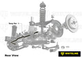 Whiteline BHR80XZ Rear Sway Bar 22mm 2pt Adjustable; Fits Acura TSX 04-08