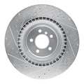 DFC 10-14 BMW X5 Rear Right Drilled & Slotted Silver Brake Rotor