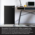 3.2 CUFT ALL REFRIGERATOR ESTAR BLK