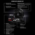 R1 Concepts E- Line Series Brake Rotor with Ceramic Brake Pads Hdw Fits Ford Bronco