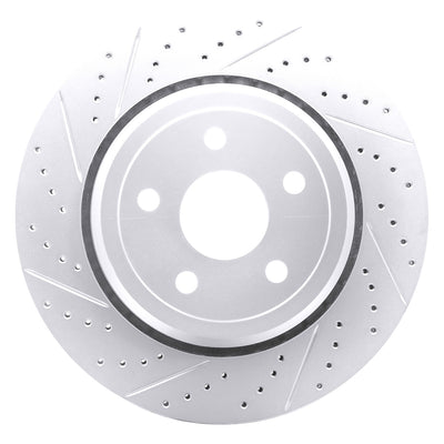DFC 12-25 Dodge Durango Rear Left Drilled & Slotted Geoperformance Rotor