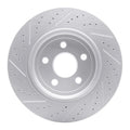 R1 12-25 Dodge Durango Rear Right Drilled & Slotted Geoperformance Rotor