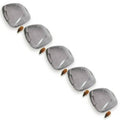 7300 GM STYLE HIFIVE SMOKE/AMBER CAB ROOF LIGHT 5 PIECE KIT