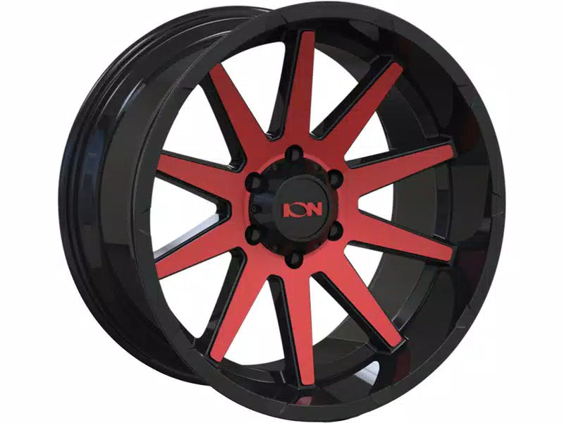 ION TYPE 143 GLOSS BLACK RED MACHINED 17X9 6-139.7 -12MM 106MM