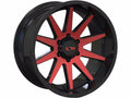 ION TYPE 143 GLOSS BLACK RED MACHINED 17X9 6-139.7 -12MM 106MM