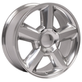 20 IN REPLICA WHEEL CV83 FITS CHEVROLET TAHOE RIM 20X8.5 SILVER WHEEL