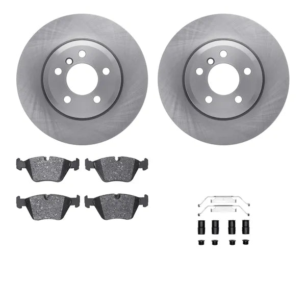 R1 Concepts E- Line Series Brake Rotor with Ceramic Brake Pads Hdw Fits BMW X3