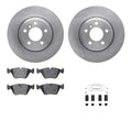 R1 Concepts E- Line Series Brake Rotor with Ceramic Brake Pads Hdw Fits BMW X3