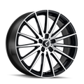 191 (191) BLACK/MACHINED FACE 18X8