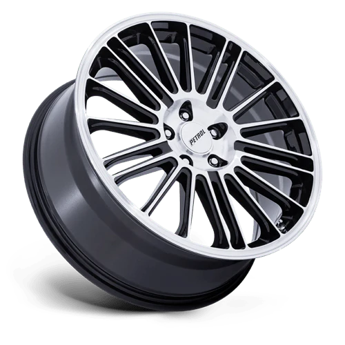 PE001 18X8 5X4.5 G-BLK MACH 40MM