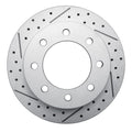 DFC 99-20 Chevrolet Silverado 3500 Hd Rear Left Drilled & Slotted Geoperformance Rotor