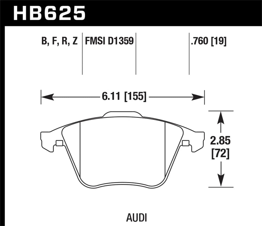 Brake Pads Compound: HP Plus