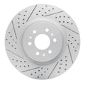 R1 04-11 Cadillac Cts Front Left Drilled & Slotted Geoperformance Rotor
