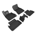 3D MAXpider 24-26 BMW 5 Series Kagu 1st & 2nd Row Floormat - Black