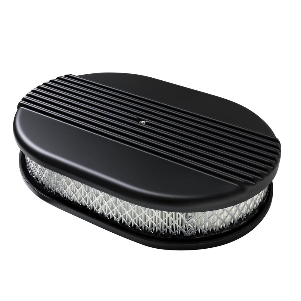 AIR CLN SM OVAL RIBBED BLACK