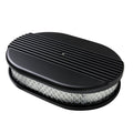 AIR CLN SM OVAL RIBBED BLACK