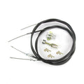 EBRAKE CABLE KIT; FOR WILWOOD MC4 MECHANICAL CALIPER; BLACK HOUSING
