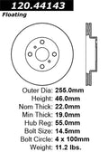 StopTech Drilled Sport Brake Rotor