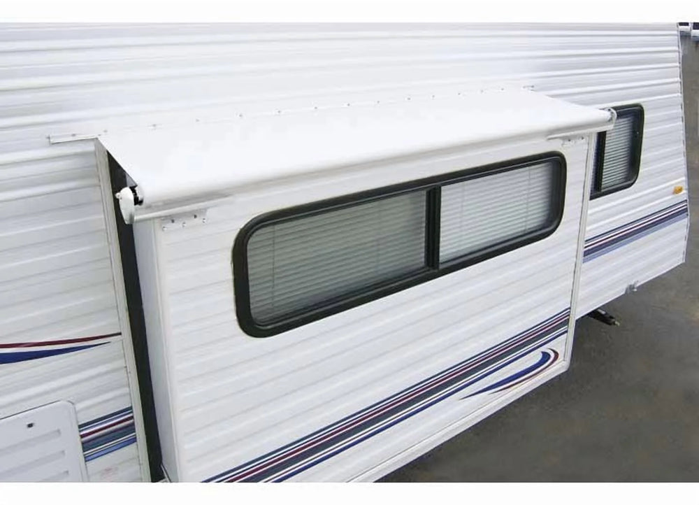 RV SLIDEOUT VINYL AWNING 57IN WHITE