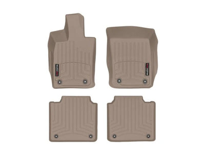 WeatherTech Tan Front and Rear Floorliners Fits -20-23 Porsche 451180-1-3