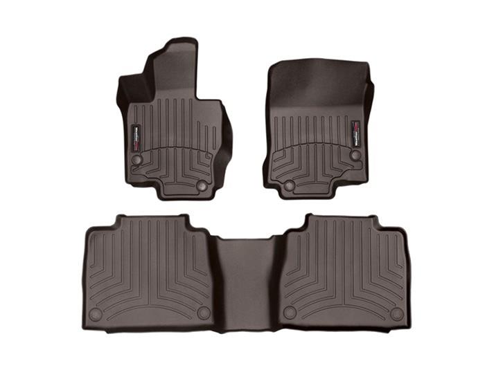 WeatherTech Cocoa Front and Rear Floorliners Fits -24-25 Mercedes-Benz 471533-1-2