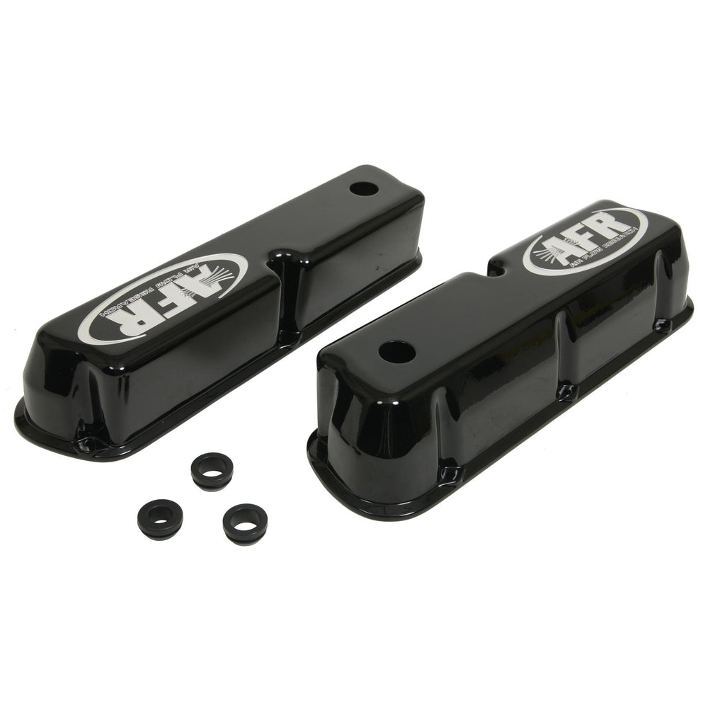SBF Tall Alum Valve Cvr Black w/AFR Logo