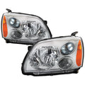 0412 MITSUBISHI GALANT HALOGEN HEADLIGHTS SET OE CHROME