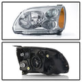0412 MITSUBISHI GALANT HALOGEN HEADLIGHTS SET OE CHROME