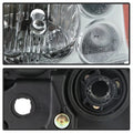 0412 MITSUBISHI GALANT HALOGEN HEADLIGHTS SET OE CHROME
