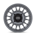 KMC POWERSPORTS KS138 15X7 4X137 ANTHRACITE 10MM - KS138AX15704810