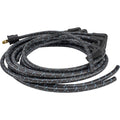 PLUG WIRE KIT 90D PLUG HEI/POINTS ENDS CUT TO FIT BLK W/BLUE TRACERS