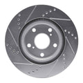 R1 06-12 Ford Ranger (Mexico) Front Right Drilled & Slotted Silver Brake Rotor