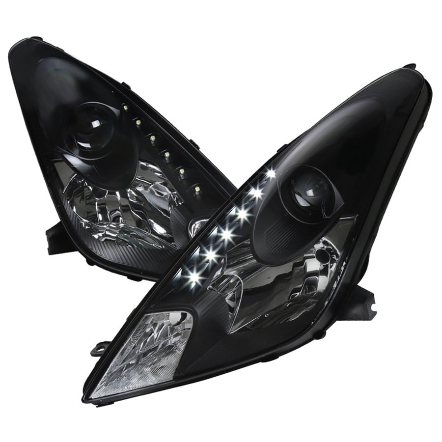 PROJECTOR HEADLIGHT BLACK WITH LED