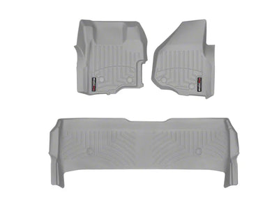 WeatherTech Grey Front and Rear Floorliners Fits -20-16 F-250 F-350 F-450 F-550 464261-463052