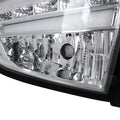 LED TAIL LIGHT CHROME WITH LIGHT BA