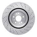 R1 12-19 Mercedes-Benz GLE300D Front Drilled Black Brake Rotor