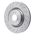 R1 12-19 Mercedes-Benz GLE300D Front Drilled Black Brake Rotor